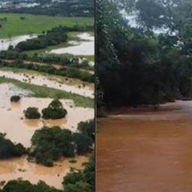 Alagamentos e rompimento de barragem agrícola preocupam autoridades de Unaí - Reprodução/Redes sociais