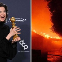 Fernanda Torres deixa Los Angeles por causa dos incêndios - AFP