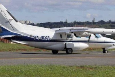 Ex-prefeito foi transportado em um avião, prefixo PT-WNS, equipado com UTI móvel -  (crédito: redes sociais/divulgação)