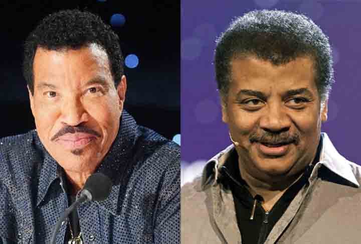 Já Lionel Richie, que é co-autor da música, teve seu rosto confundido com o astrofísico Neil deGrasse Tyson.- Instagram @lionelrichie e Flickr/Norwegian University of Science and Technology