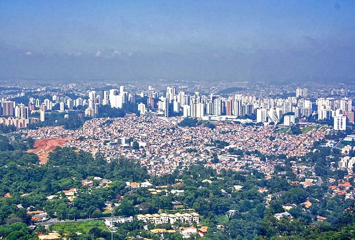 3Âº lugar: Favela de ParaisÃ³polis, na Zona Sul de SÃ£o Paulo - 58.527 moradores.
