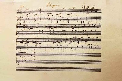 Uma peça musical até então desconhecida do compositor Frédéric Chopin foi achada pelo curador da Biblioteca Museu Morgan, em Nova York. 
 -  (crédito: Carmen González Fraile/Biblioteca e Museu Morgan)