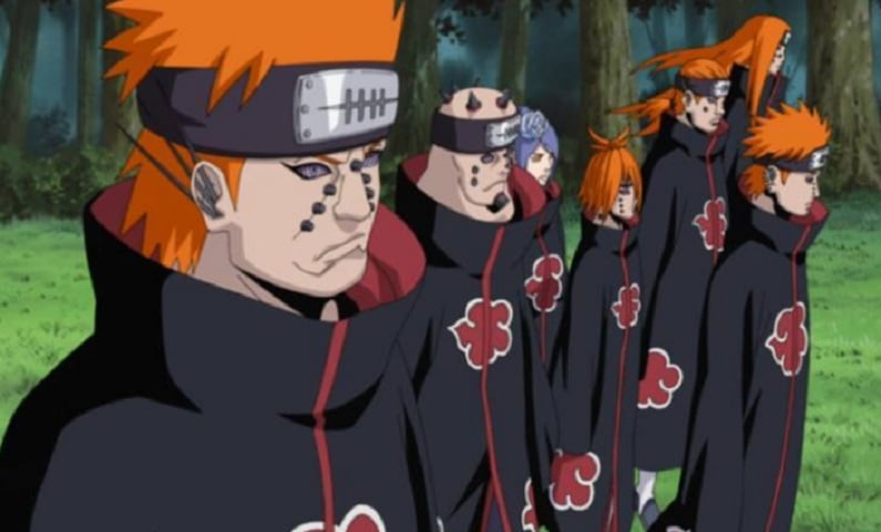 Relação com o budismo - Pain é o grande símbolo da Akatsuki e muitos elementos colocam ele como um ninja diferente.