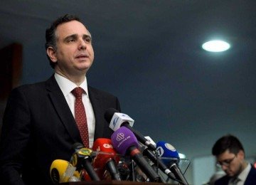 Pacheco diz que STF &eacute; "p&aacute;gina virada" -  (crédito: Saulo Cruz/Ag&ecirc;ncia Senado)