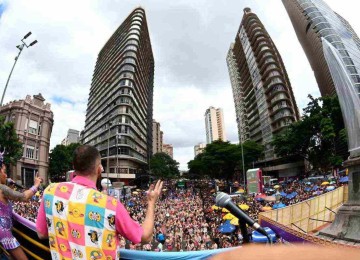 Quando Come se Lambuza, que brilhou na Afonso Pena no desfile de 2024, promete ensaio animado esta noite -  (crédito: Leandro Couri/EM/D.A Press/10/2/24)