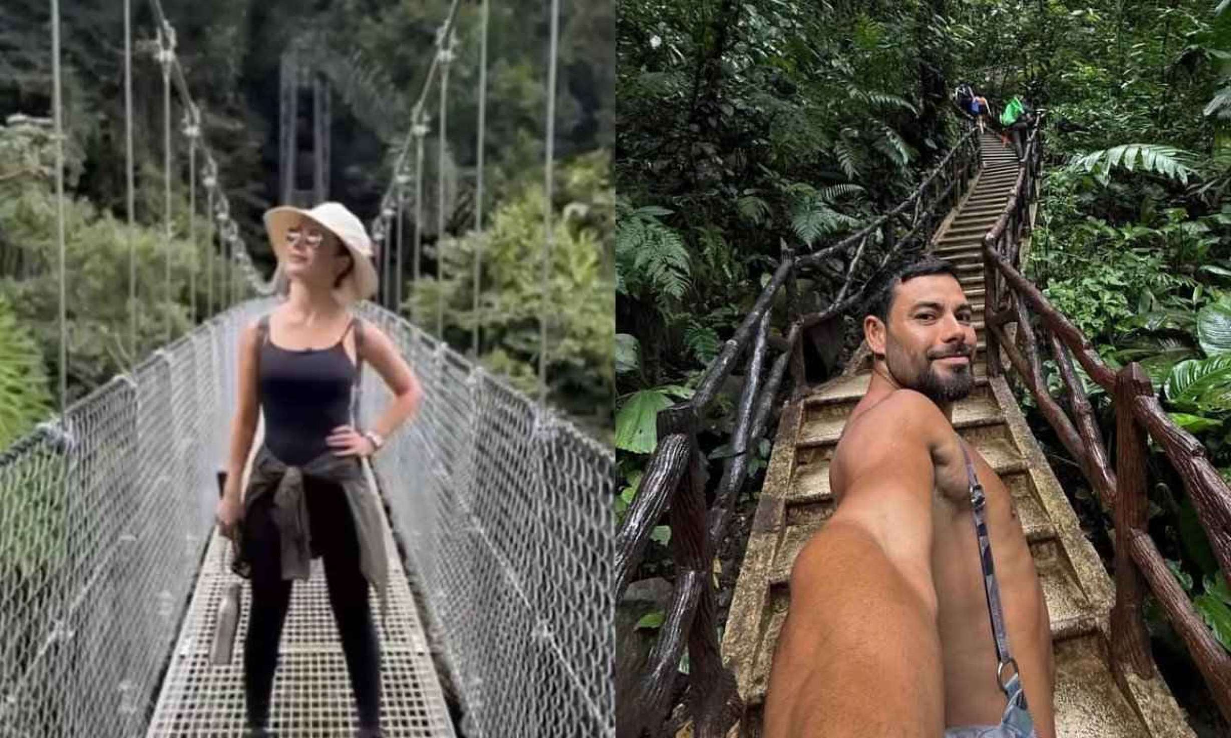 Sandy e o namorado Pedro Andrade curtem hotel de luxo na Costa Rica