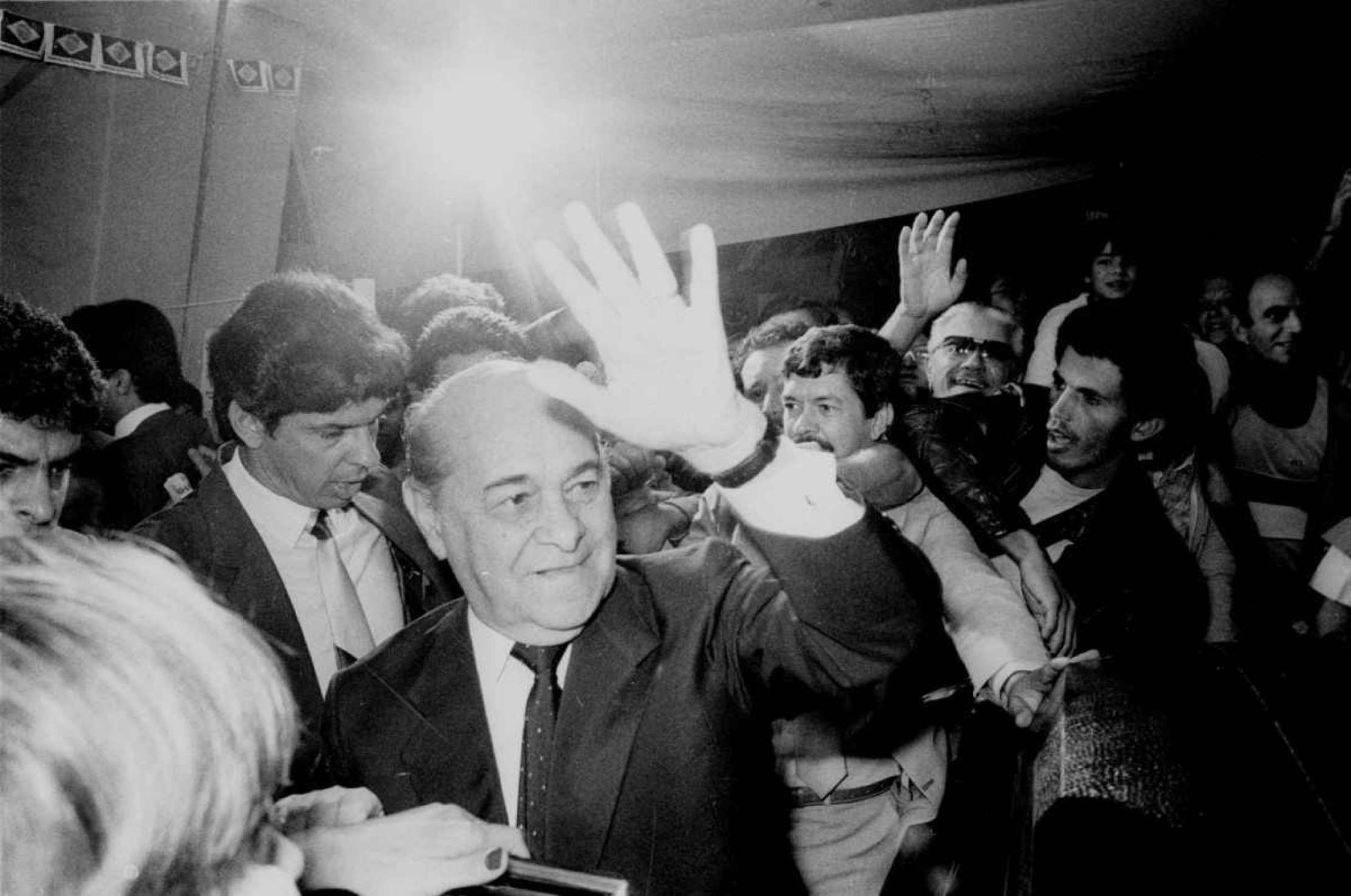 Tancredo Neves durante eleição indireta para presidente da República no Colégio Eleitoral, no Congresso Nacional