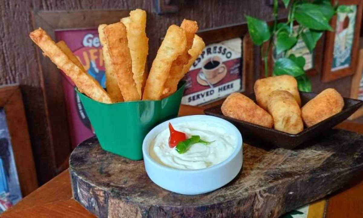 O petisco Duo Snack de Mandioca ser&aacute; um dos pratos servidos pelo restaurante Arnold&acute;s Pub -  (crédito: Arold&acute;s Pub/Divulga&ccedil;&atilde;o)
