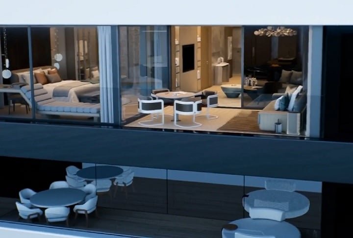Os criadores do projeto garantem que o Ulyssia será equipado com o luxo equivalente a um hotel cinco estrelas, incluindo uma cozinha integrada em cada apartamento.