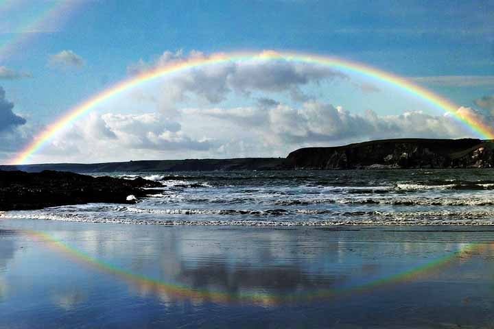 Colorido natural: Lugares onde os arco-íris aparecem com frequência