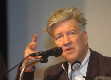 O cineasta David Lynch durante sua concorrida palestra na Reitoria da UFMG, na Pampulha, em 2008 -  (crédito: Beto Novaes/EM/D.A Press/6/08/2008)