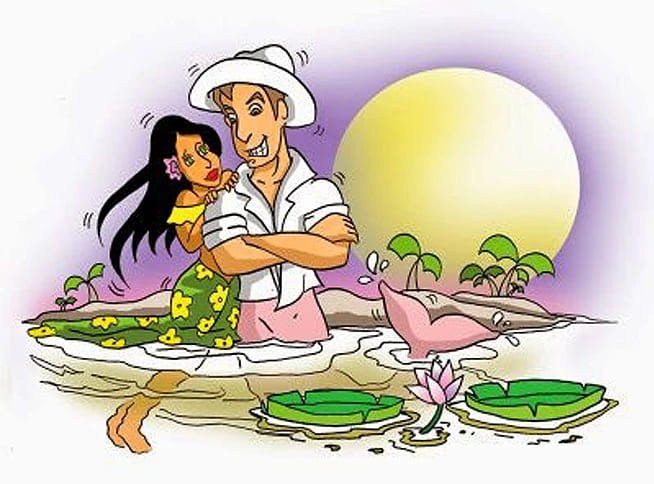 Segundo a lenda, o Boto se transforma em um homem que seduz mulheres. Assim, quando não há indícios a respeito da ligação paterna de uma criança, o habitual é chamá-la de 