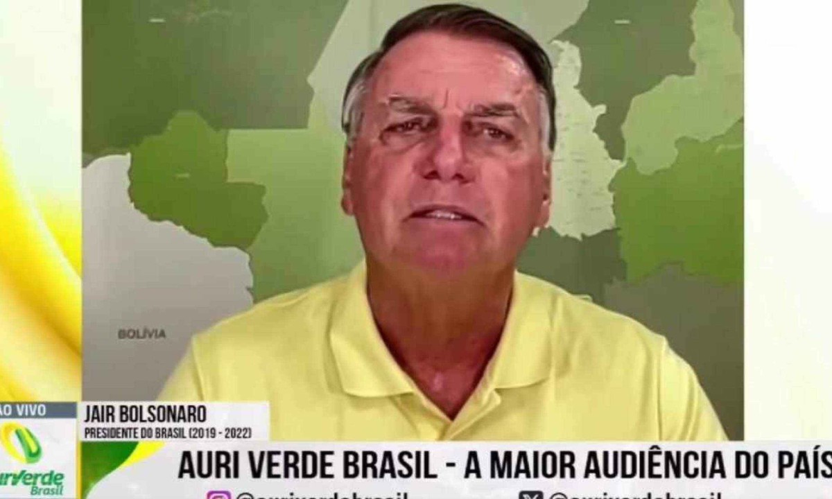 Ex-presidente Jair Bolsonaro critica tentativa de Marcos Pontes de ser presidente do Senado -  (crédito: Reprodu&ccedil;&atilde;o/Redes Sociais)