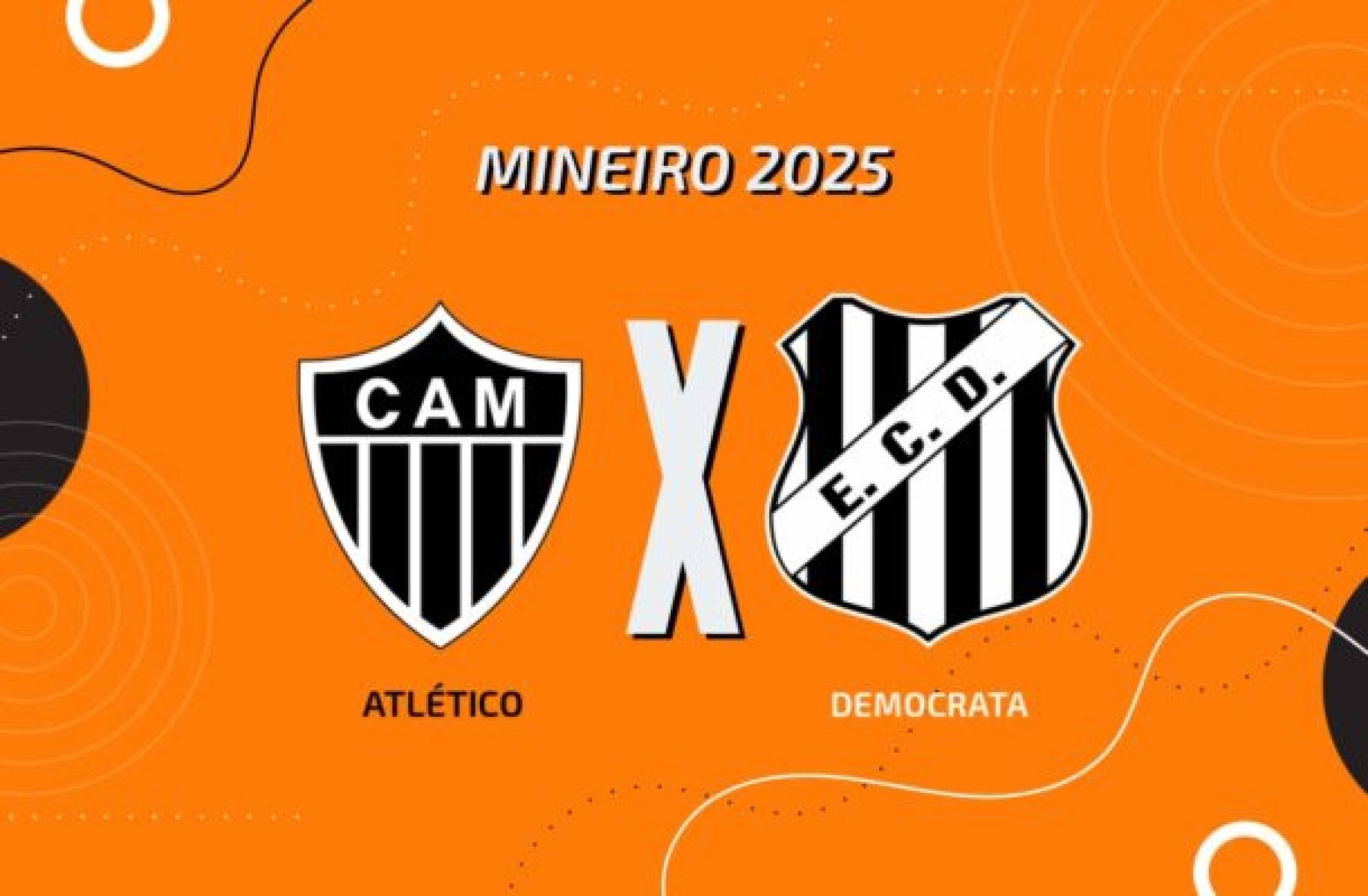 Atlético x Democrata-GV: onde assistir, escalações e arbitragem