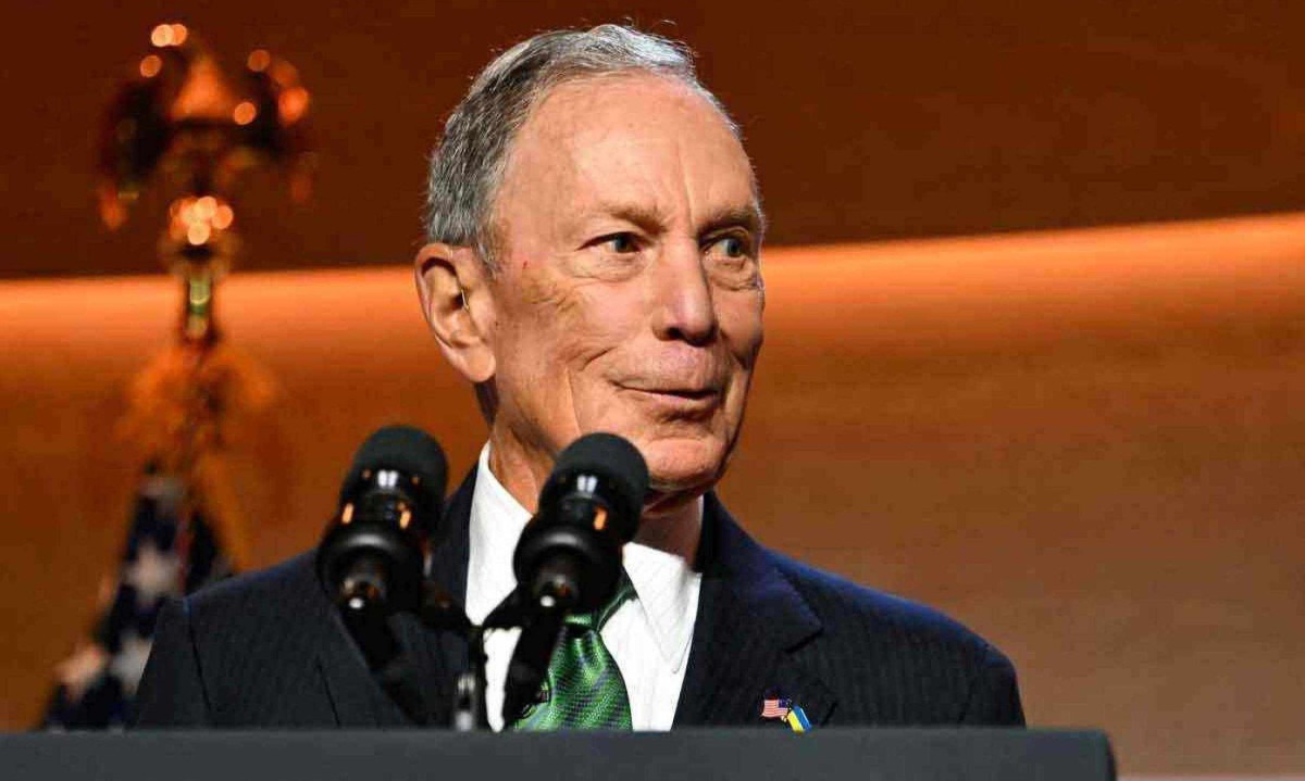 O ex-prefeito de Nova York Michael Bloomberg afirmou que sua fundação vai financiar projetos de combate às mudanças climáticas. -  (crédito: Andrew Caballero-Reynolds/AFP – 24/9/24)