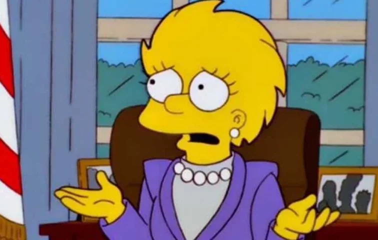 Depois dele, Lisa se elege no lugar e afirma que 