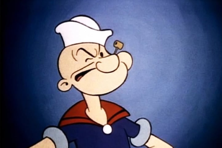 O marinheiro Popeye, criado pelo cartunista Elzie Crisler Segar, teve sua primeira aparição em 1929 e, em 2025, entrará oficialmente em domínio público.