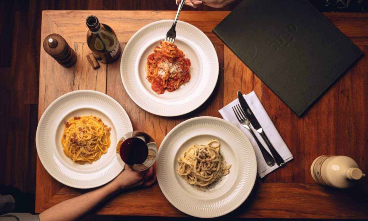 O Nino é uma das opções de menu com comida italiana -  (crédito: Stephan Sólon/Divulgação)