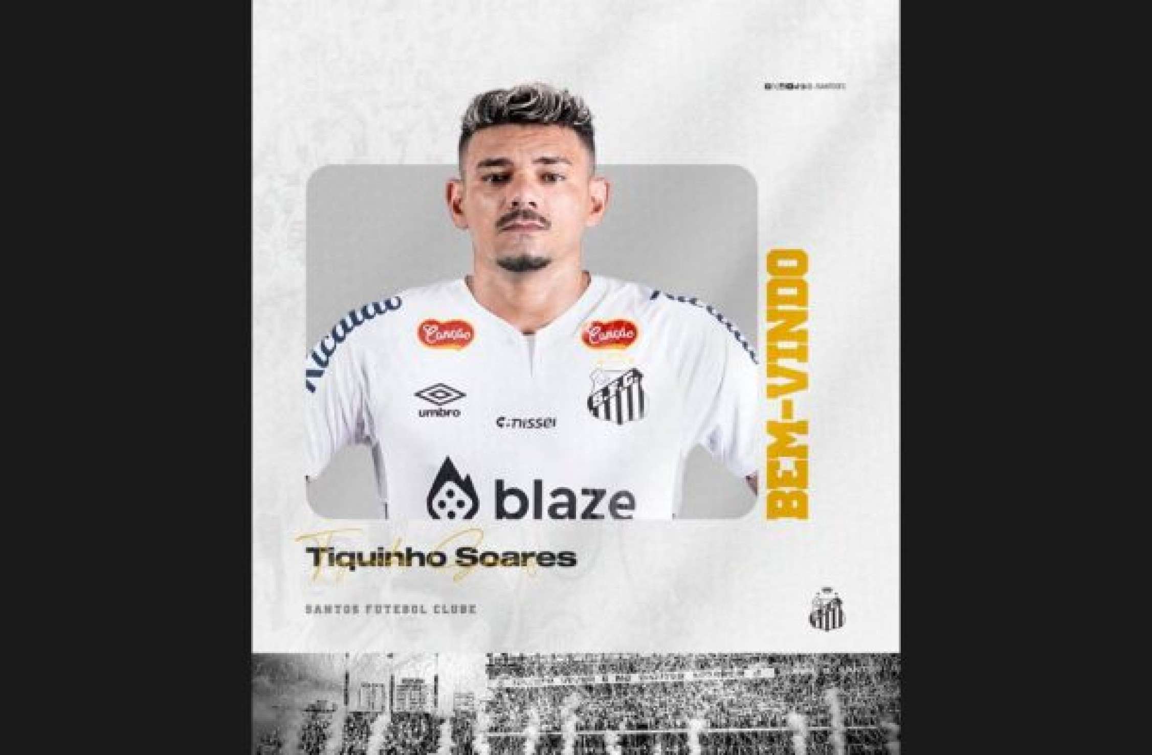 Santos anuncia a contratação de Tiquinho Soares