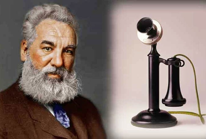 O telefone de Bell usava um sistema simples de transmissor e receptor conectados por fios. Com o tempo, Bell e outros inventores começaram a aprimorar o dispositivo.