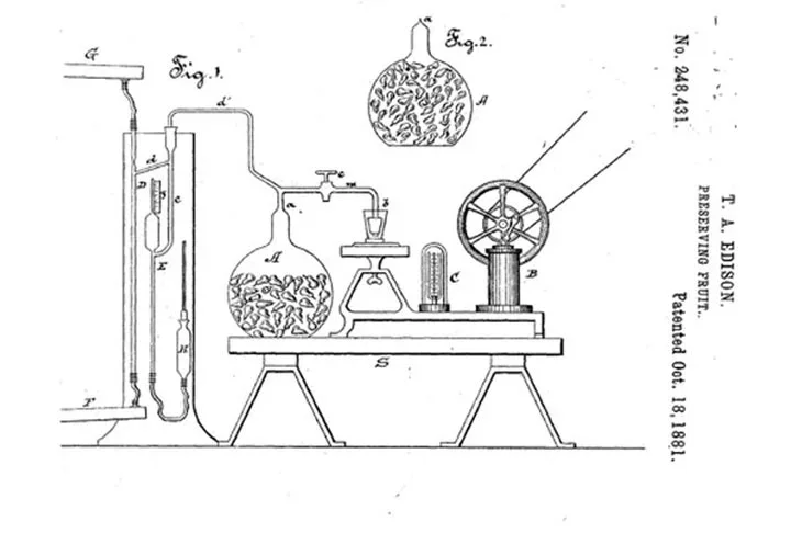 Vendeu seu primeiro invento por 40 mil dÃ³lares e ainda assinou um contrato com a Western Union, situaÃ§Ã£o que lhe permitiu estabelecer-se por conta prÃ³pria em Newark, subÃºrbio de Nova York. Na ilustraÃ§Ã£o, a embalagem a vÃ¡cuo, mais uma invenÃ§Ã£o de sua vida.