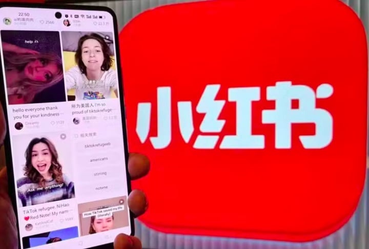 Também chamado de Xiaohongshu (algo como “livrinho vermelho”, em mandarim), o RedNote tinha cerca de 300 milhões de usuários ativos mensais em julho de 2024.-Reprodução/Watson