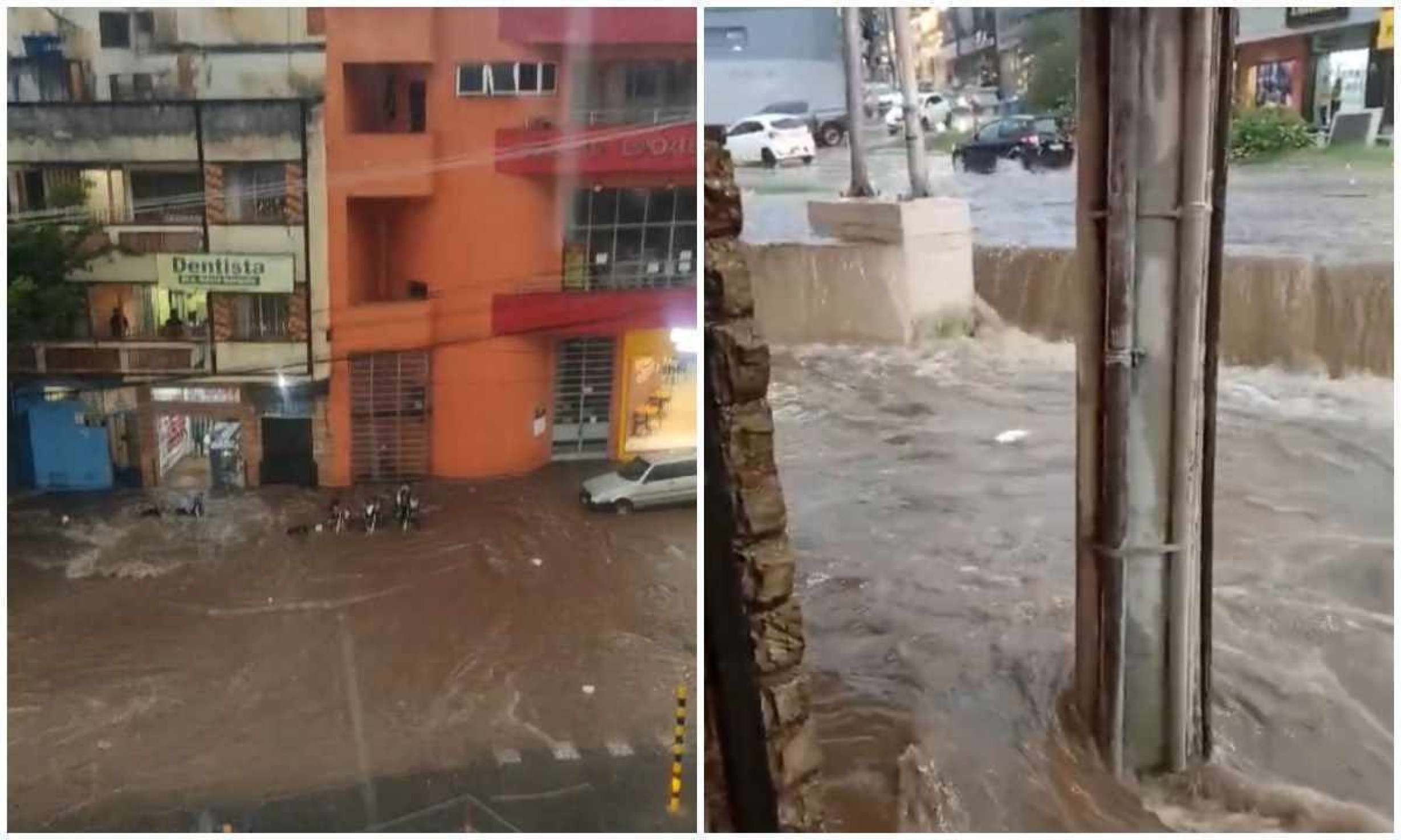 Vídeo: Temporal alaga ruas de Conselheiro Lafaiete