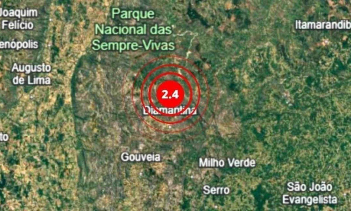 Os tremores foram de baixa magnitude e registrados em tr&ecirc;s regi&otilde;es diferente de Minas Gerais -  (crédito: Divulga&ccedil;&atilde;o RSBR)