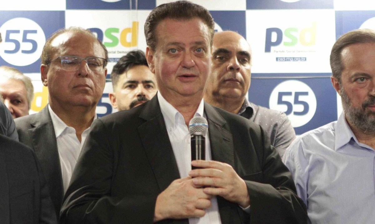 O presidente do PSD, Gilberto Kassab, chama Haddad de 'fraco' e diz que PT perderia as eleições hoje -  (crédito: Edesio Ferreira/EM/D.A. Press)