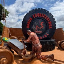 Memorial homenageia vítimas do rompimento de barragem em Brumadinho - Reprodução/CBMMG