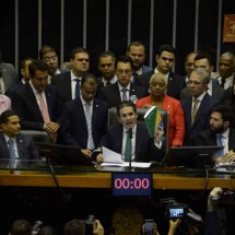 "Temos muito o que fazer", diz Motta em primeiro discurso como presidente - Ed Alves / CB/DaPress