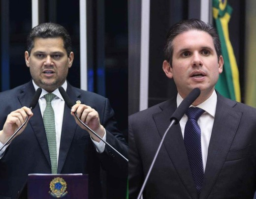 Davi Alcolumbre e Hugo Motta  -  (crédito: Marcos Oliveira/Agência Senado Bruno Spada/Câmara dos Deputados)