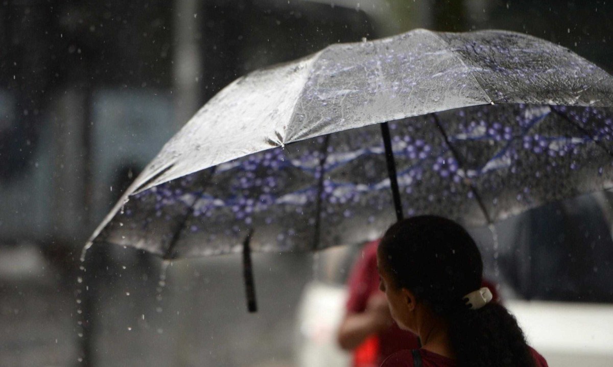 O aviso meteorol&oacute;gico define chuva de at&eacute; 50 mm por dia
 -  (crédito: Tulio Santos/EM/D.A.Press)