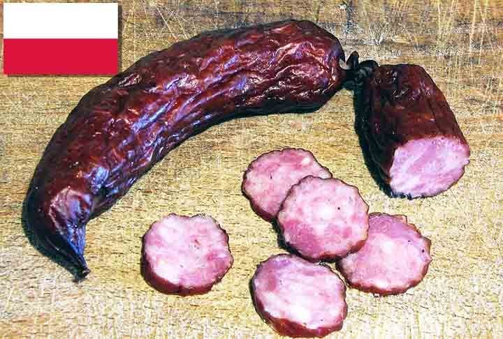 16º) Kie?basa my?liwska Staropolska (Polônia) - Linguiça tradicional polonesa, também conhecida como 