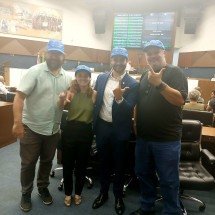 Vereadores de BH entram na 'guerra dos bonés' e usam acessório em plenário - Alessandra Mello/EM/D.A Press