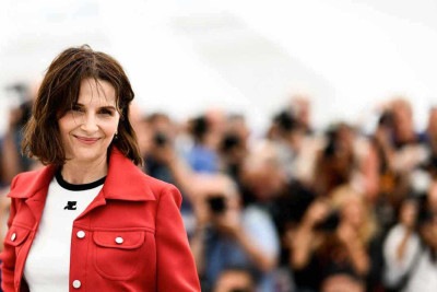 Juliette Binoche lembrou sua estreia em Cannes, em 1985. Nunca imaginei que retornaria 40 anos depois no papel honorário de presidente do júri', afirmou -  (crédito: Christophe Simon/AFP/2023)