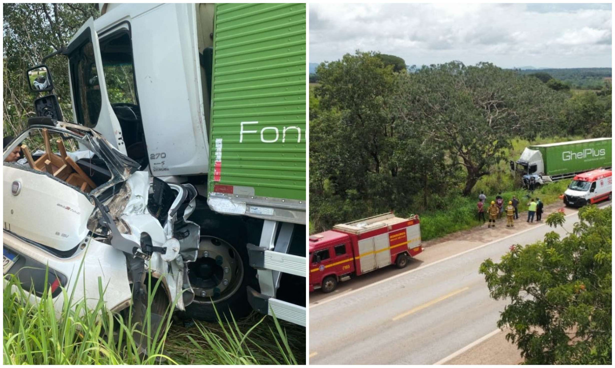 MG: acidente deixa três mortos, incluindo criança de 2 anos, na BR-040