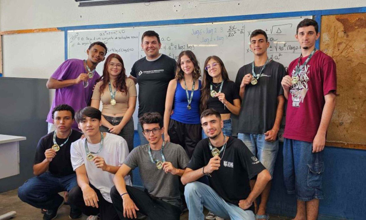 Alunos da rede pública estão na Olímpiada Internacional de Matemática -  (crédito: Nayara Andery/ Iago Almeida)