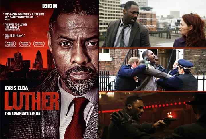 Um desses papéis mais notáveis na televisão foi como o detetive John Luther na série 