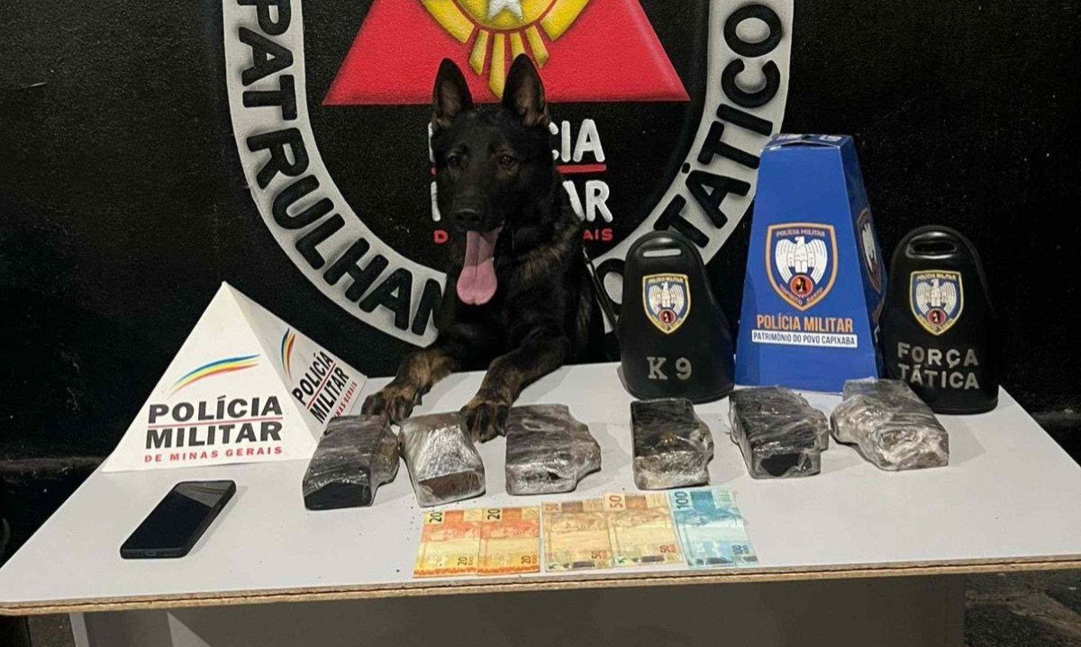Homem aproveitava do regime semiaberto para vender drogas durante o dia -  (crédito: PMMG/Divulga&ccedil;&atilde;o)