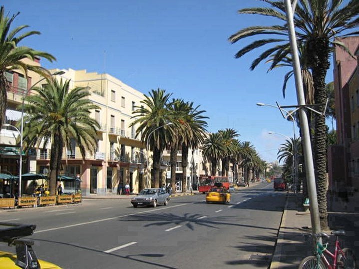 Eritreia (Chifre da África) - 22 pontos - Capital: Asmara.  População: 4,9 milhões  -wikimedia commons 
