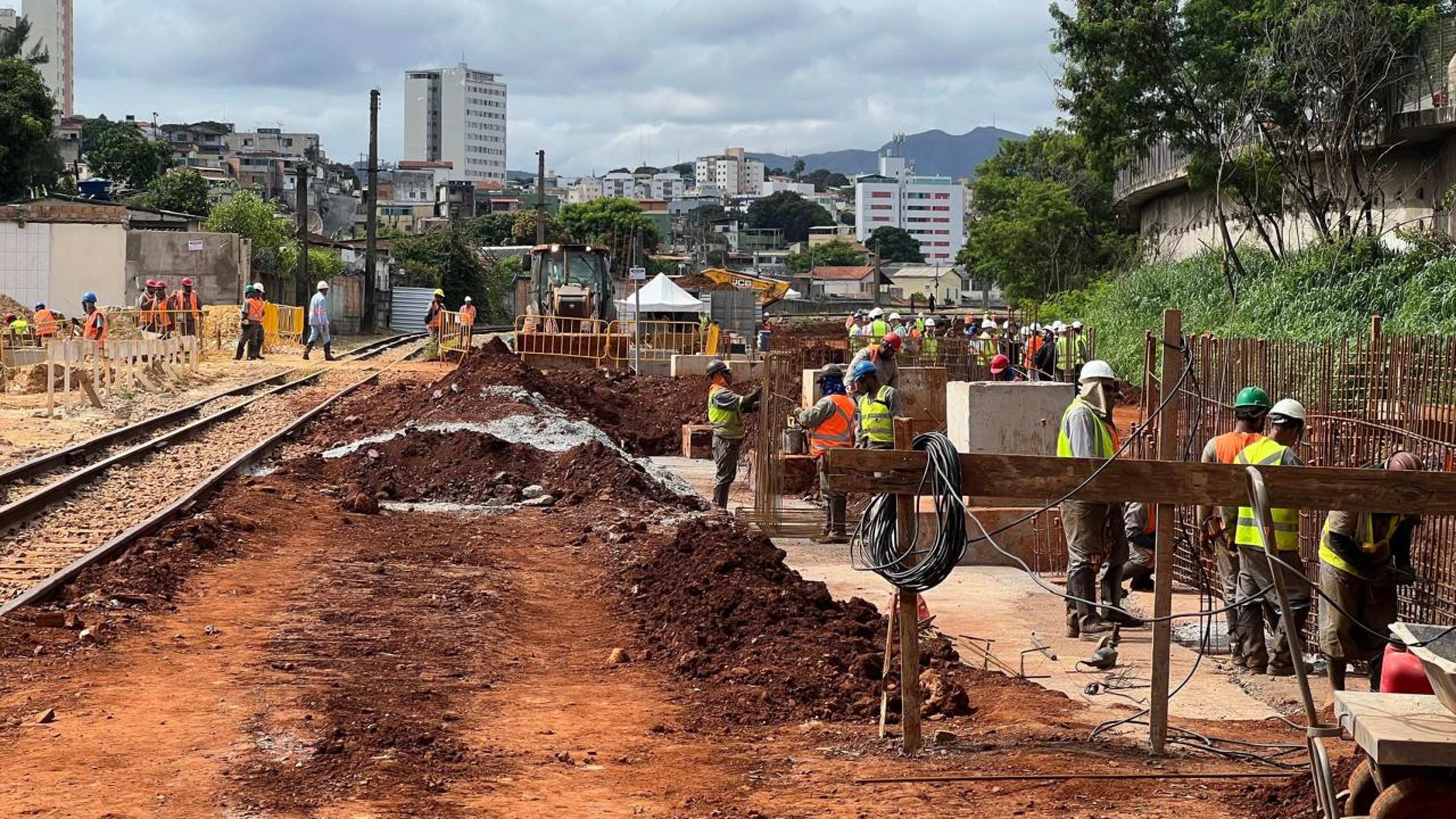 Linha 2 terá 10,5 km de extensão e sete novas estações: Nova Suíça, Amazonas, Nova Gameleira, Nova Cintra, Vista Alegre, Ferrugem e Barreiro-Edesio Ferreira/EM/DA Press
