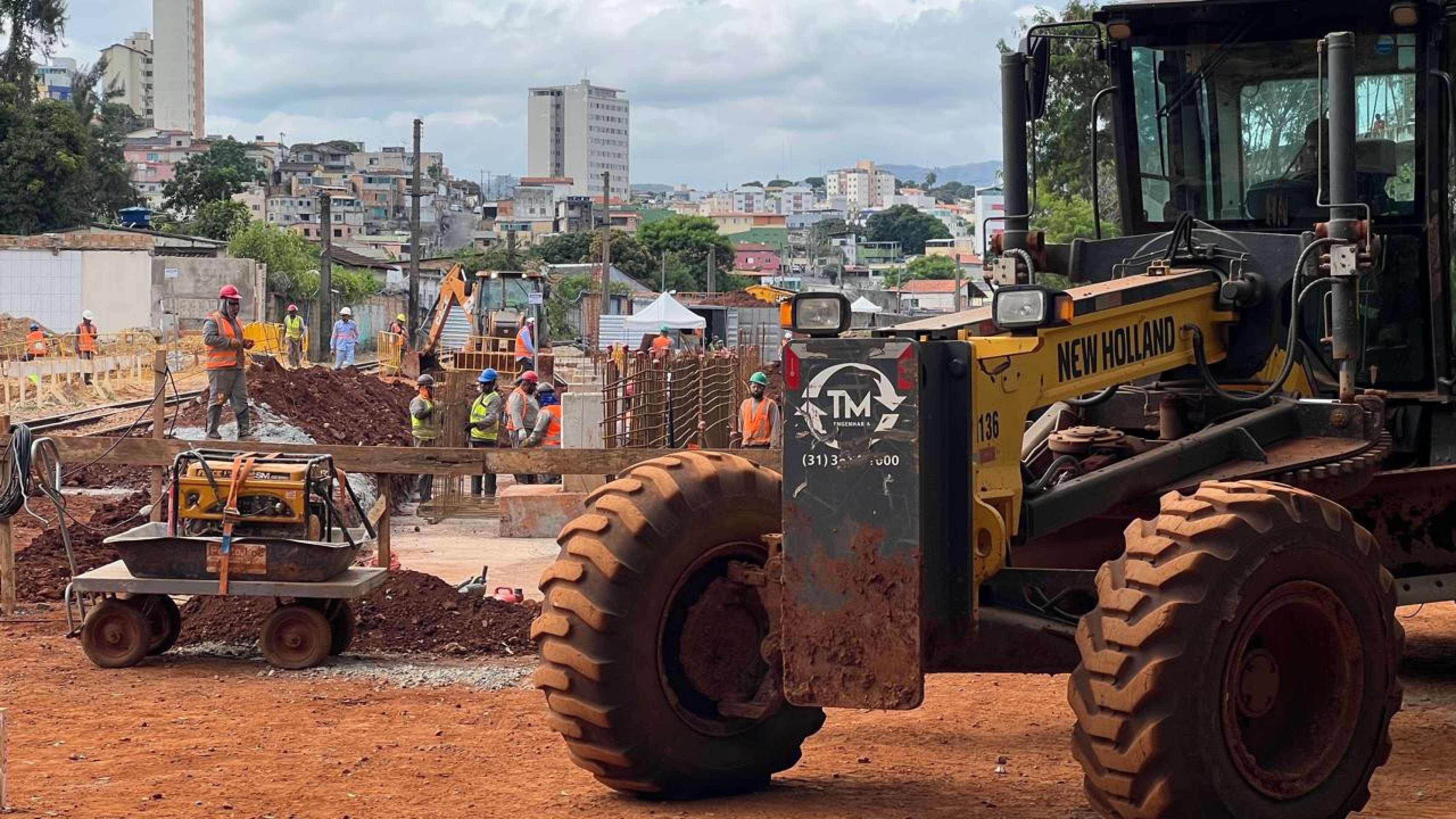 Visita técnica avalia obras da linha 2 do metrô de Belo Horizonte-Edesio Ferreira/EM/DA Press