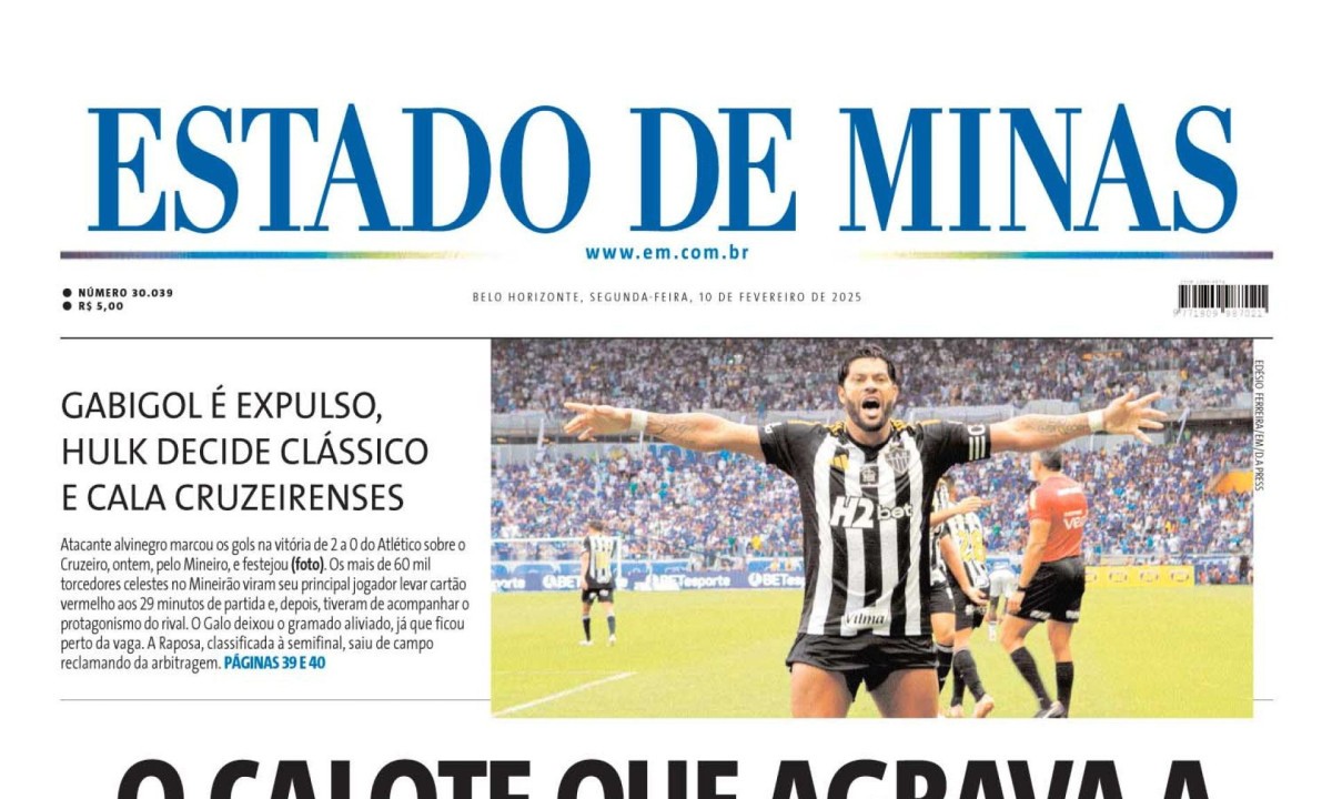 Estado de Minas -  (crédito: Capa do Estado de Minas)