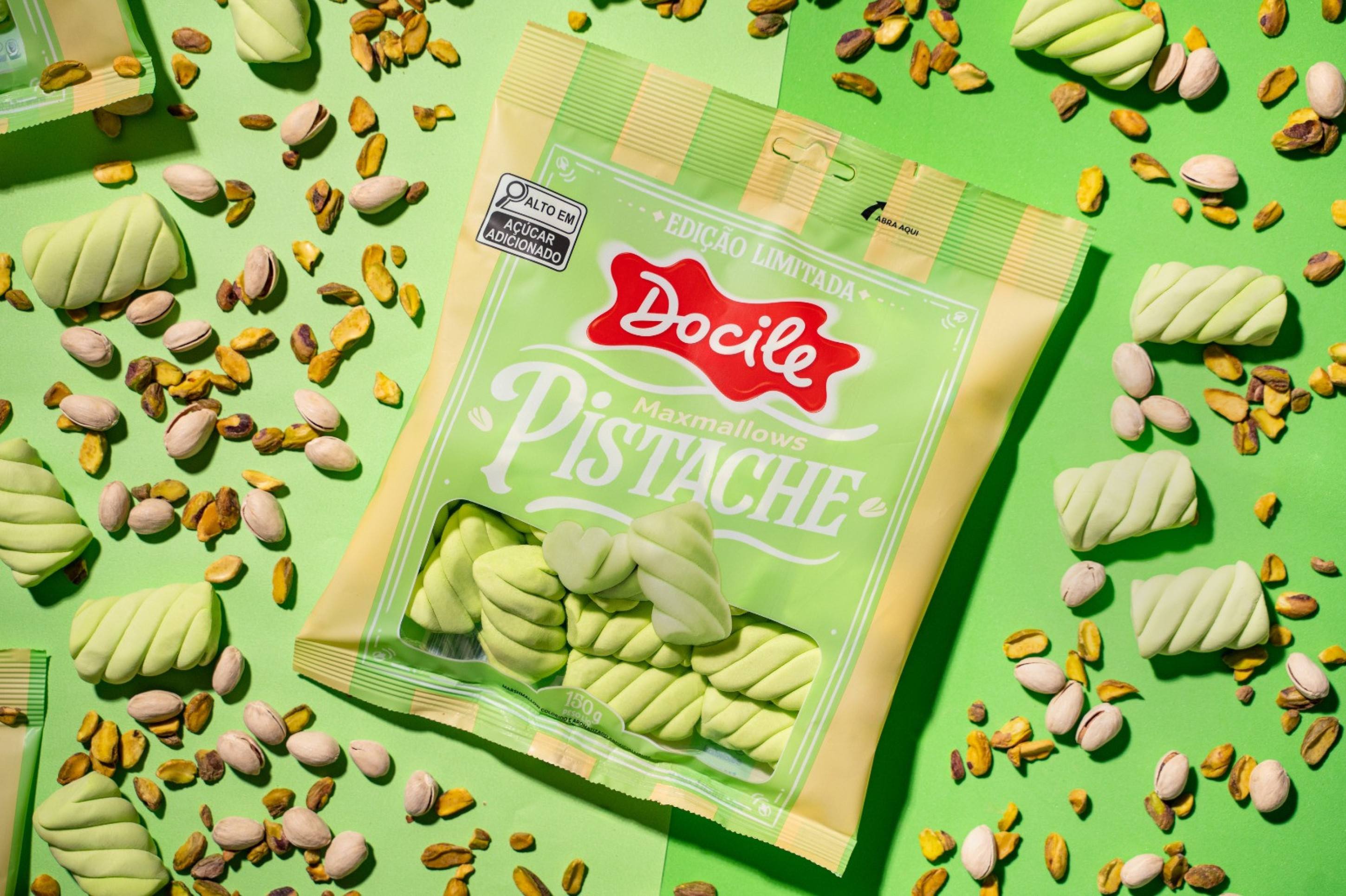Marca de guloseimas 100% brasileira lança Marshmallow de Pistache, novidade em todo o mundo 