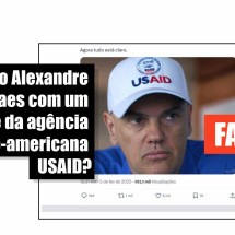 Imagem do ministro Alexandre de Moraes com boné da USAID é verdadeira?
