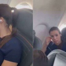Caso de birra por assento em avião provoca polêmica sobre educação infantil - reprodução/redes sociais