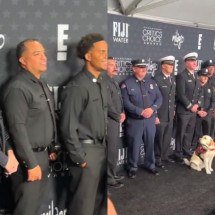 Após incêndios devastadores, bombeiros de Los Angeles recebem homenagem - montagem/reprodução/x