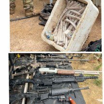 Sequestrador que matou PM do Bope escondia fuzis e centenas de explosivos - Reprodução/PMGO