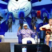 Milton Nascimento solta a voz em ensaio na quadra da Portela - Portela/ Reprodu&ccedil;&atilde;o 